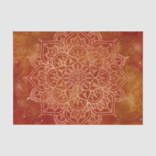 Oranges Mandala & Gold Glam Modern Chic Seidenpapier