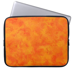 Oranges Muster abstrakt Laptopschutzhülle