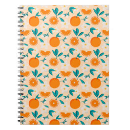Oranges Muster | Frische Zitrusgestaltung Notizblock