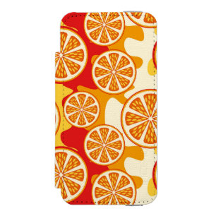 Oranges Muster Incipio Watson™ iPhone 5 Geldbörsen Hülle