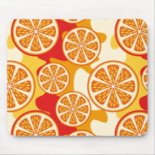 Oranges Muster Mousepad