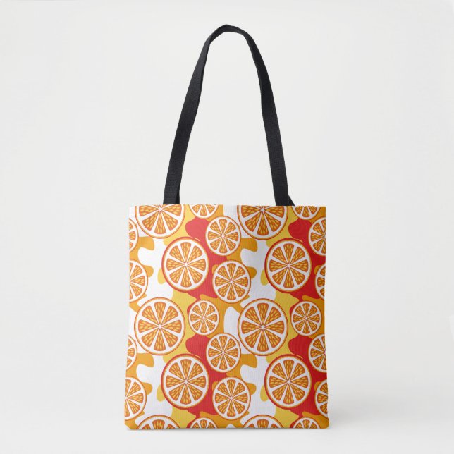 Oranges Muster Tasche (Vorderseite)