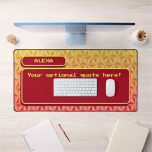 Oranges Personalisiertes Retro-Gaming-Pixel-Art