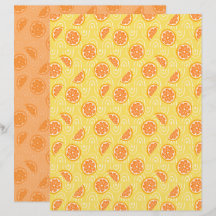 Oranges Scrapbook-Papier