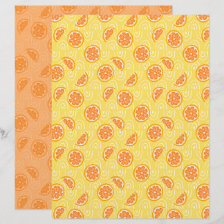 Oranges Scrapbook-Papier