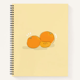 Oranges Spiral Notizbuch