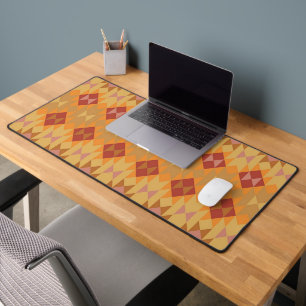 Oranges Stammesdesign Schreibtischunterlage