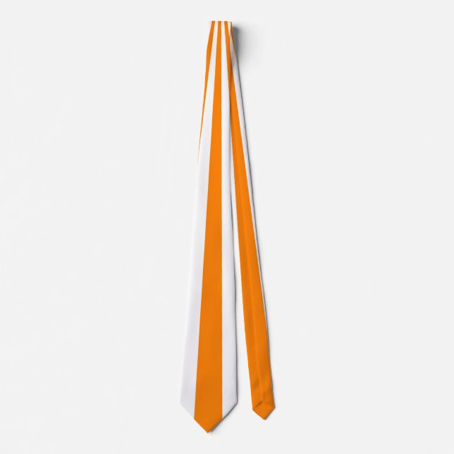 Oranges Streifenmuster Krawatte (Vorderseite)