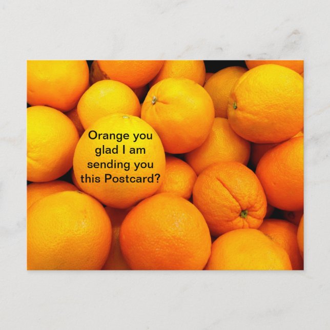 Oranges sur une carte postale, Funky Fruit Food Ca (Devant)