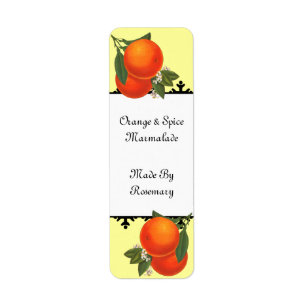 Oranges vintages Cantine ou savon petit Étiquette
