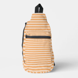 Orangestripe Nahtloses Muster Crossbody Bag