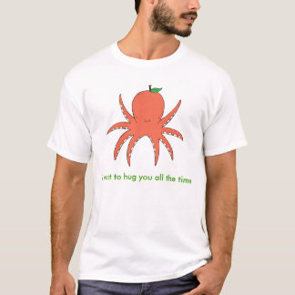 Orangetopus Umarmung T-Shirt