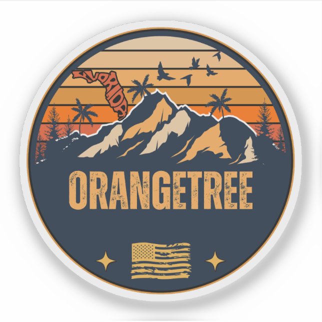 Orangetree, Florida Aufkleber (Vorderseite)