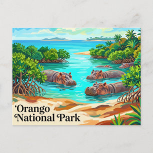 Orango National Park (Seehippos), Bijagos-Inseln Postkarte