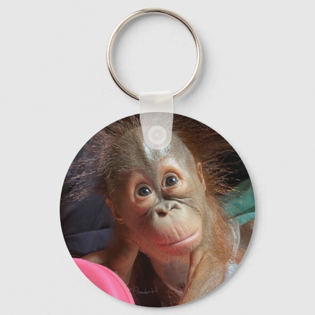 Orangutan Baby Schlüsselanhänger (Vorderseite)