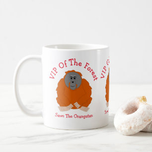 Orangutan Design Personalisiert Kaffeetasse