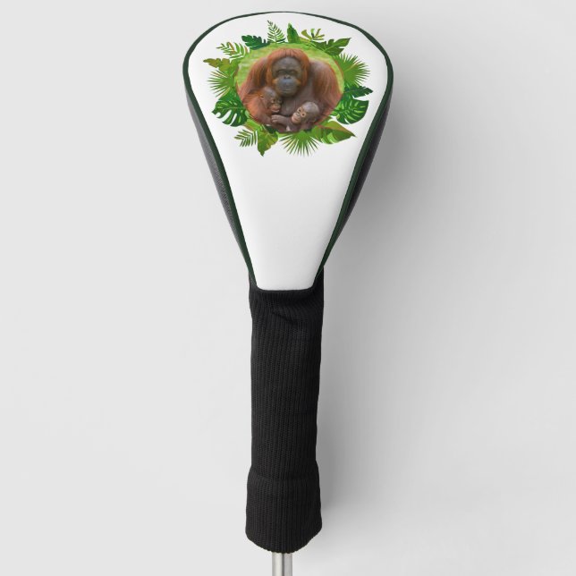 Orangutan Family Bond Golf Headcover (Vorderseite)