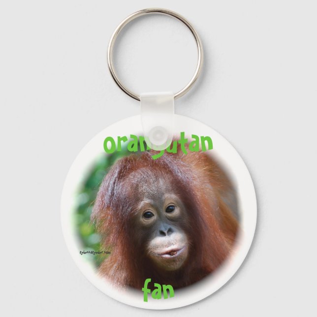 Orangutan Fan Schlüsselanhänger (Vorderseite)