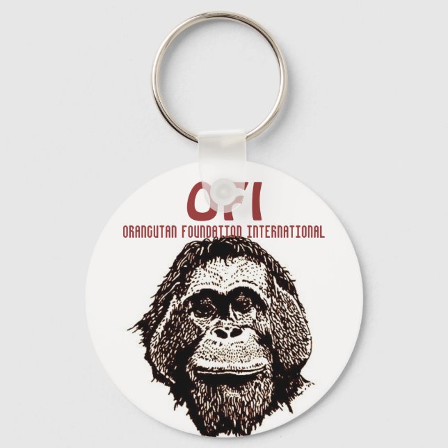 Orangutan Foundation International Schlüsselanhänger (Vorderseite)