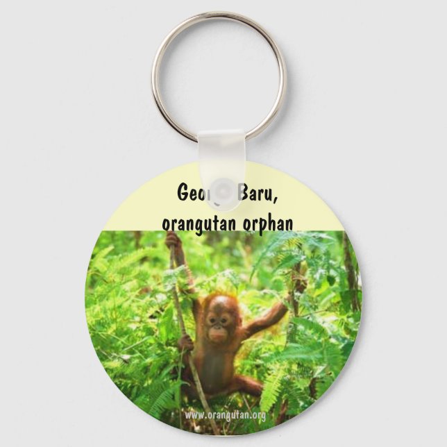 Orangutan George Schlüsselanhänger (Vorderseite)