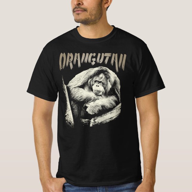 Orangutan kühlt aus. Cooles Orangutan. T-Shirt (Vorderseite)