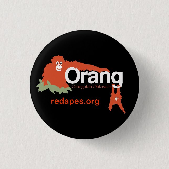 Orangutan Outreach Button (Vorderseite)