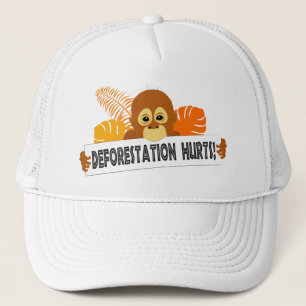 Orangutan Protection Deforestation Message Truckerkappe