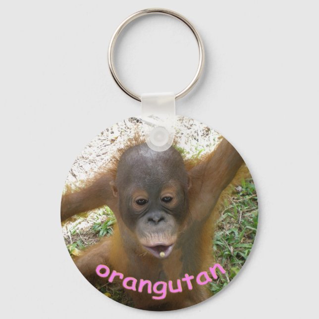 Orangutan Rainforest Snack Schlüsselanhänger (Vorderseite)