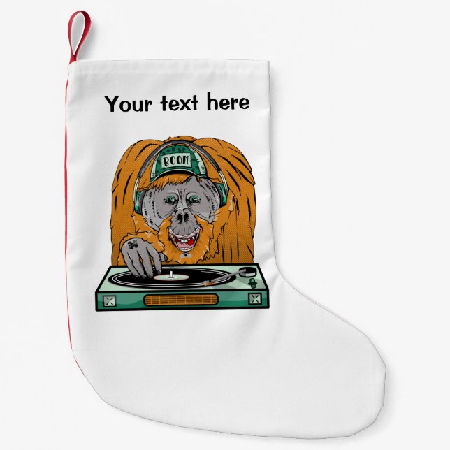 Orangutan Vinyl Record Kleiner Weihnachtsstrumpf (Vorderseite)