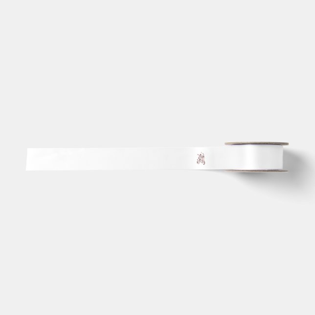 Orangy Red Dekordesign Satinband (Vorderseite)