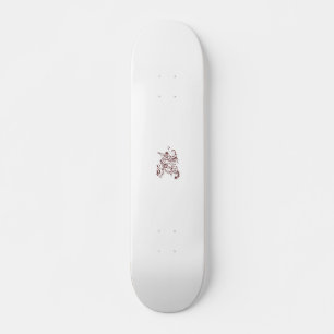 Orangy Red Dekordesign Skateboard