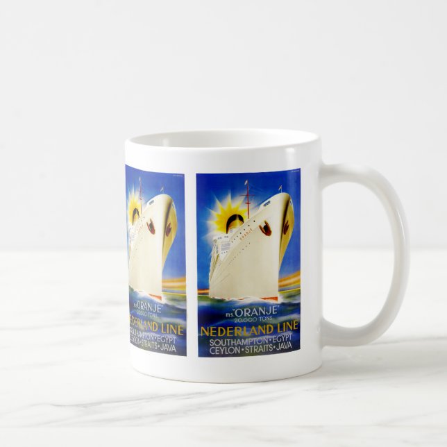 Oranje ~ Nederland Linie Kaffeetasse (Rechts)