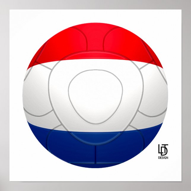 Oranje - Niederlande Football Poster (Vorne)