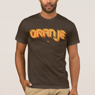 Oranje niederländischer Fußball - Brown-Shirt T-Shirt