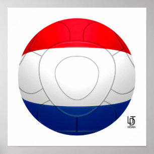 Oranje - niederländischer Fußball Poster
