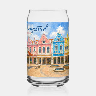Oranjestad Aruba Karibikinsel Reise Souvenir Dosenglas