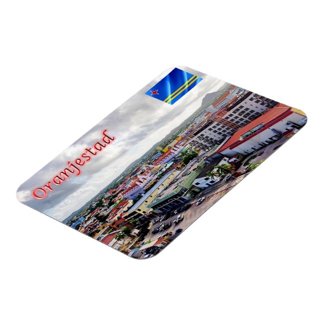 Oranjestad - Aruba Magnet (Linke Seite)