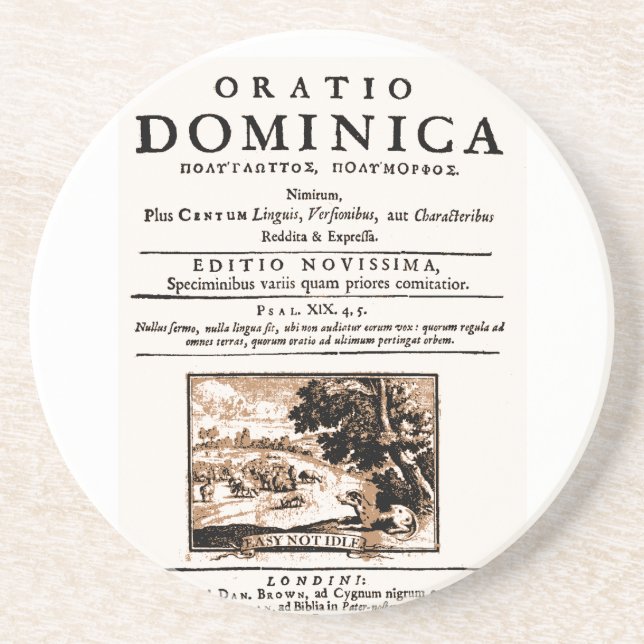 Oratio Dominica Untersetzer (Vorne)