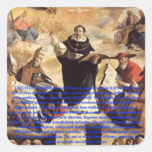 Oratio S. Thomae Aquinatis ante Studium Quadratischer Aufkleber