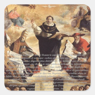 Oratio S. Thomae Aquinatis Einsatz studium Quadratischer Aufkleber
