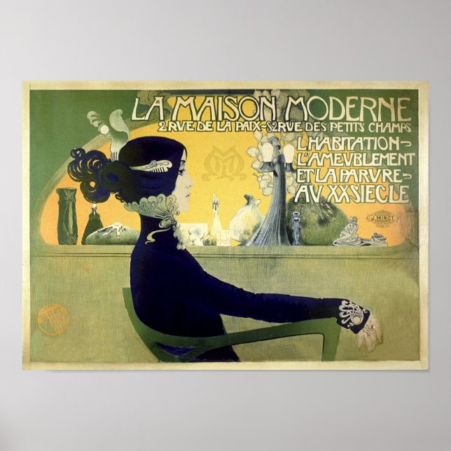 Orazi Manuel 1905 Vintage französische Werbung Poster (Vorne)