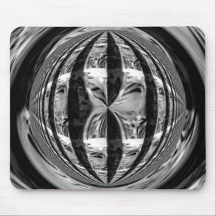 Orb Chrome Black mousepad (horizontal)