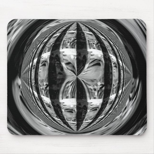 Orb Chrome Black mousepad (horizontal) (Vorne)