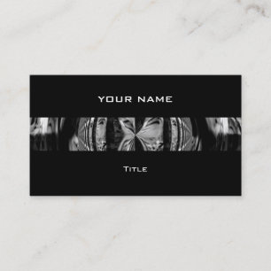 Orb Chrome noir bande carte de visite noir dos