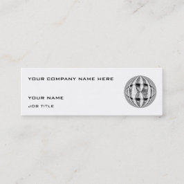 Orb Chrome Visitenkarte weiß