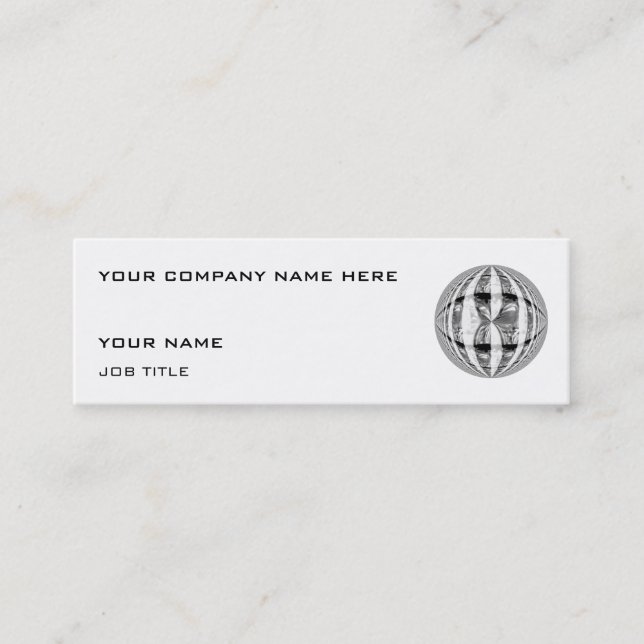 Orb Chrome Visitenkarte weiß (Vorderseite)