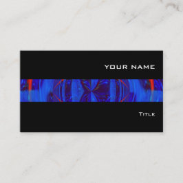 Orb Dark Blue Streifen Visitenkarte schwarz
