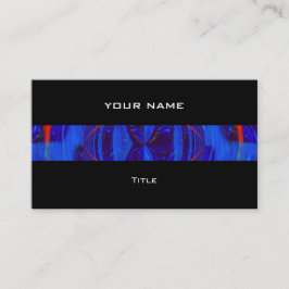 Orb Dark Blue Strip Visitenkarte schwarz hinten