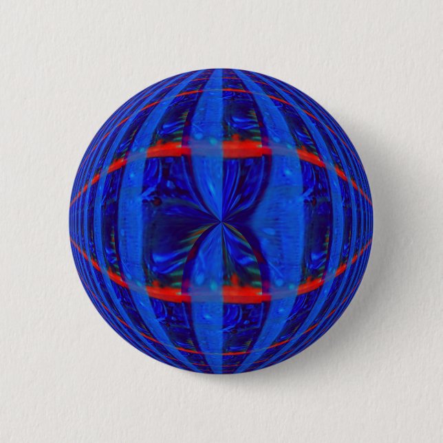 Orb Dark Blue Taste rund Button (Vorderseite)