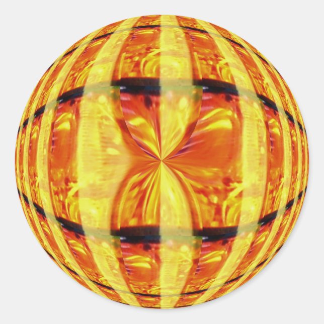 Orb Gold Aufkleber rund (Vorderseite)